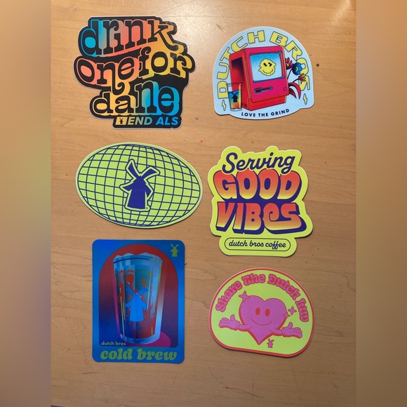 Lot of 18 rare hard to find Dutch bros stickers, Christmas Arizona - Picture 4 of 6